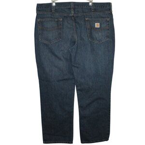 CARHARTT Jeans Men Relaxed Fit 42X30 Blue Denim Jeans Pants Workwear 90s